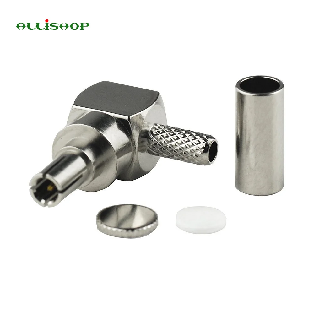 

AllISHOP RF Connector Adapter Coaxial CRC9 Crimp Male Right Angle for RG316 RG174 RG188 HuaWei 3g Usb Modem #Rocheuk#