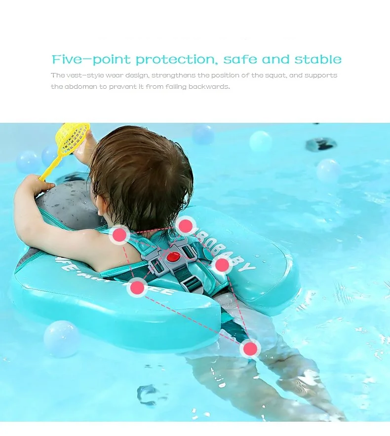 Термополиуретановый чехол, Водоотталкивающее детское плавающее кольцо для купания, детская Талия, не надувается, плавает в бассейне, игрушка для купания и плавания