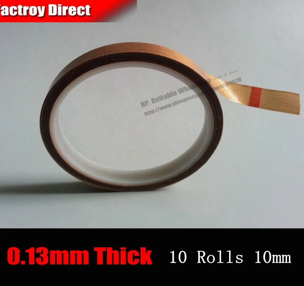 10Rolls (10mm*10M) Adhesive Teflon Tape, Vacuum Sealer Hot Seal