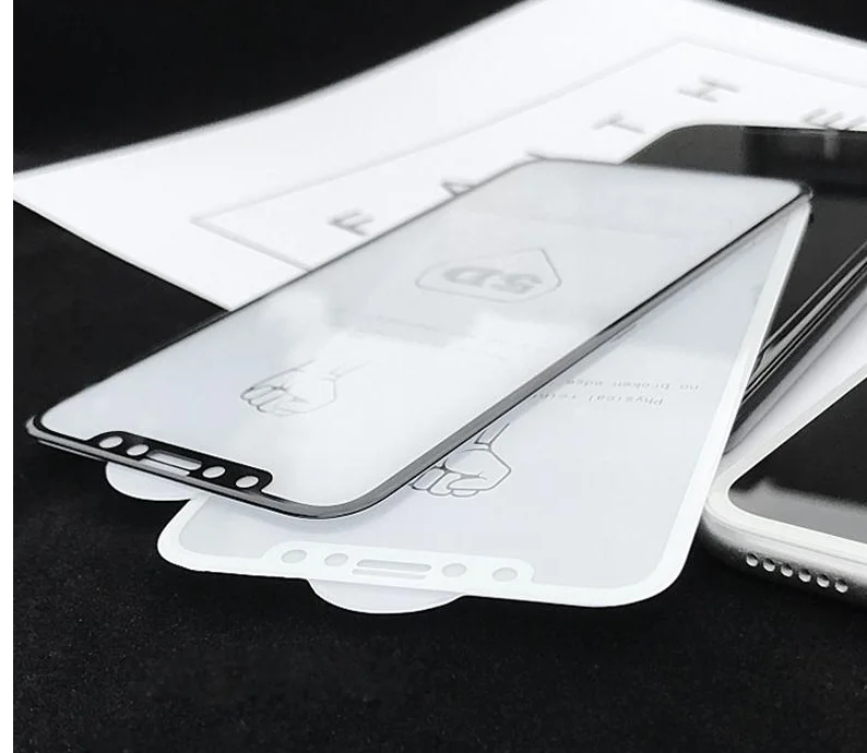 5D полное покрытие закаленное стекло Экран протектор для iphone XR XS MAX 8 8PUS 7, 7 PLUS, 6, 6 PLUS, samsung Galaxy A5 A7 A8 A6 j4 j6