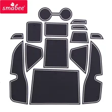 smabee Gate slot mats For NISSAN KICKS red/blue/white 15pcs Interior Door Pad/Cup Dust mats Water Coaster Non-slip