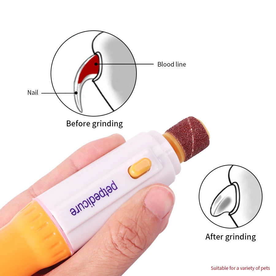 Электрический безболезненный кусачки для ногтей для домашних животных переносной триммер для ногтей для собак, кошек, лап