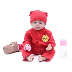 Новый Bebe Reborn Brinquedos Reborn 50 см силикона Reborn Детские Реалистичного одежда для малышей Bonecas кукла игрушки для детей девочек Подарки