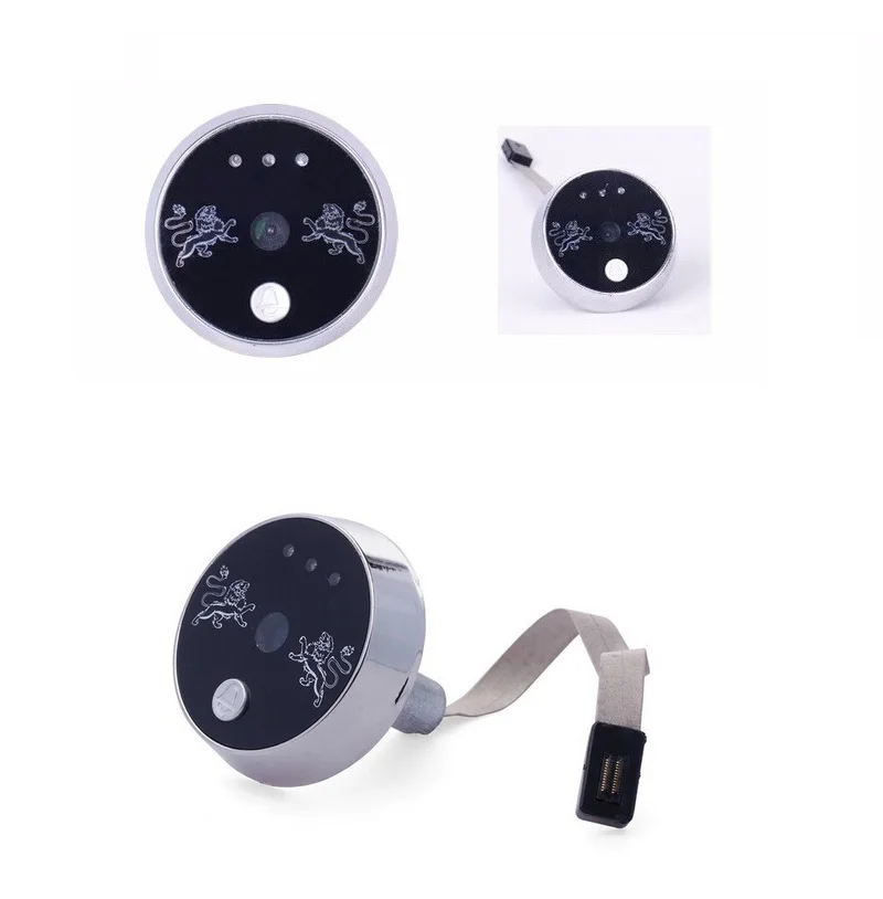 2016 New digital peephole Russian menu 3.5inch LCD 0.3 Megapixels 3X Zoom IR night vision 32 Rings support Video+Photos peephole