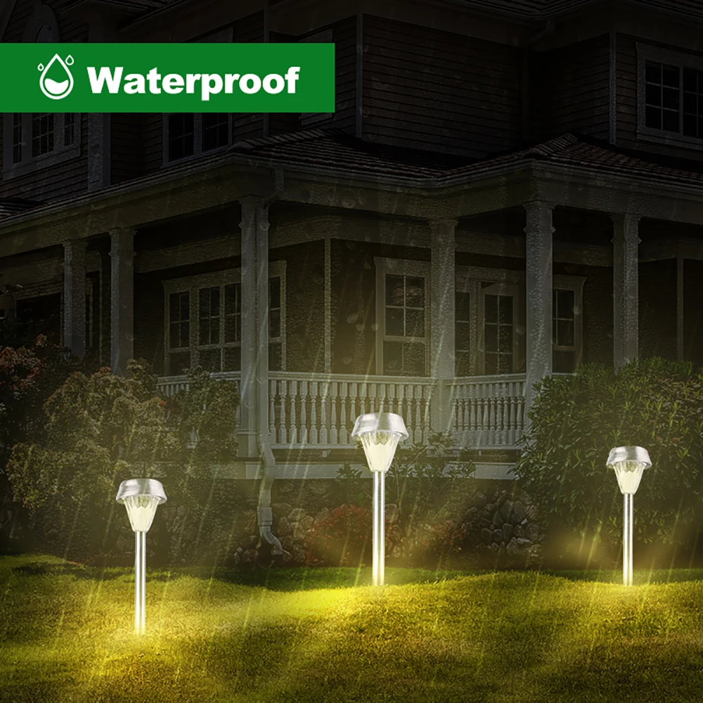 6 Pack XR638 Lawn Light LED Outdoor Waterproof Garden Lawn Light Landscape Lamp Community Garden Road Path Decorative Lighting (6)