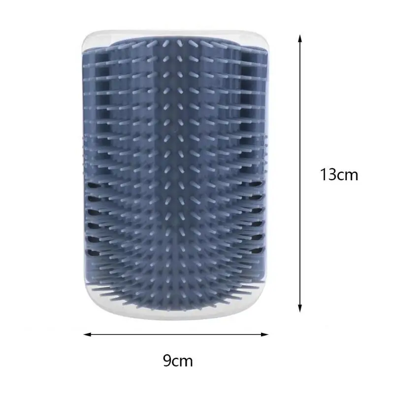 Кошачий массажный самогруммер Расческа Щетка для домашних животный продукты для кошек щетка угловая кошка трет лицо с щекоткой расческа кошачий продукт
