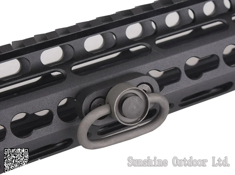 Охотничий KeyMod QD Слинг поворотный адаптер крепление для KAC NSR Handguard Rail BK/DE с KeyMod отверстие - Цвет: BK