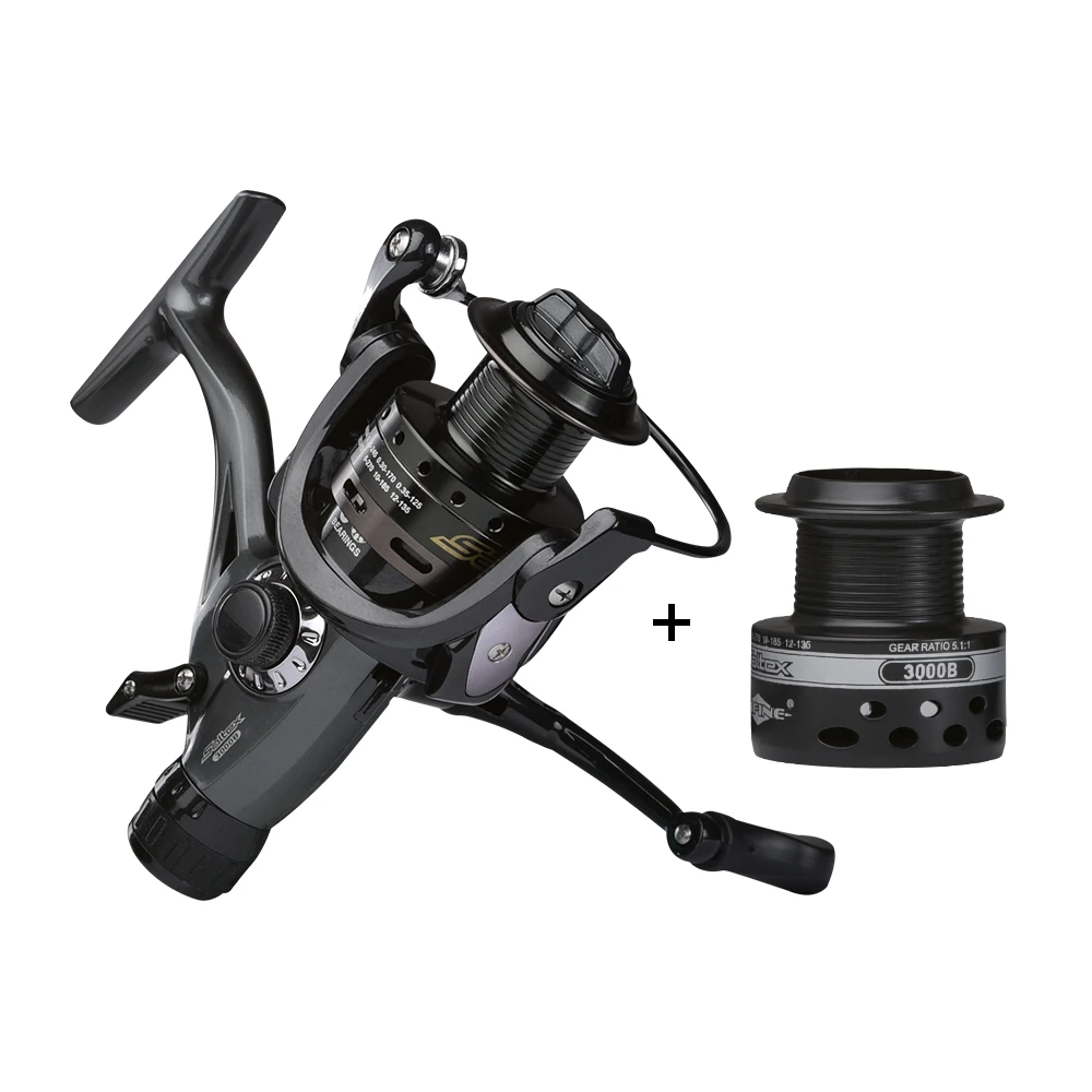 

Obei saltex 10KG Drag Carp Fishing Reel with Extra Spool Front and Rear Drag System Freshwater Spinning Reel
