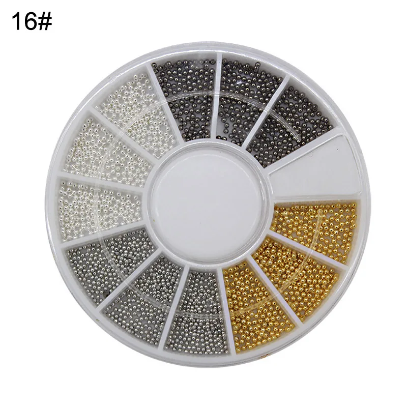 

NEW 3D Nail Art Decoration Colorful Cute Wheel Bead Nail Tips Ornaments DIY Manicure Tool