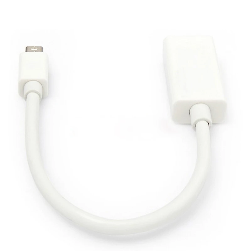 Новый Пассивный переходник Thunderbolt Mini DisplayPort Male mini Dp to HDMI Female белый mDP в 1080 p при