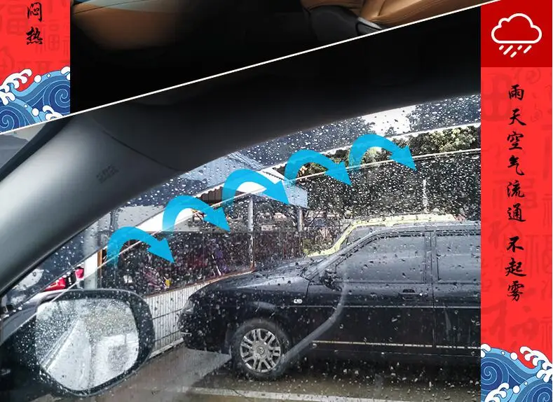 Окна автомобиля дождь радуга блок для Mitsubishi Outlander ASX PAJERO V73/V93/V97(4 шт
