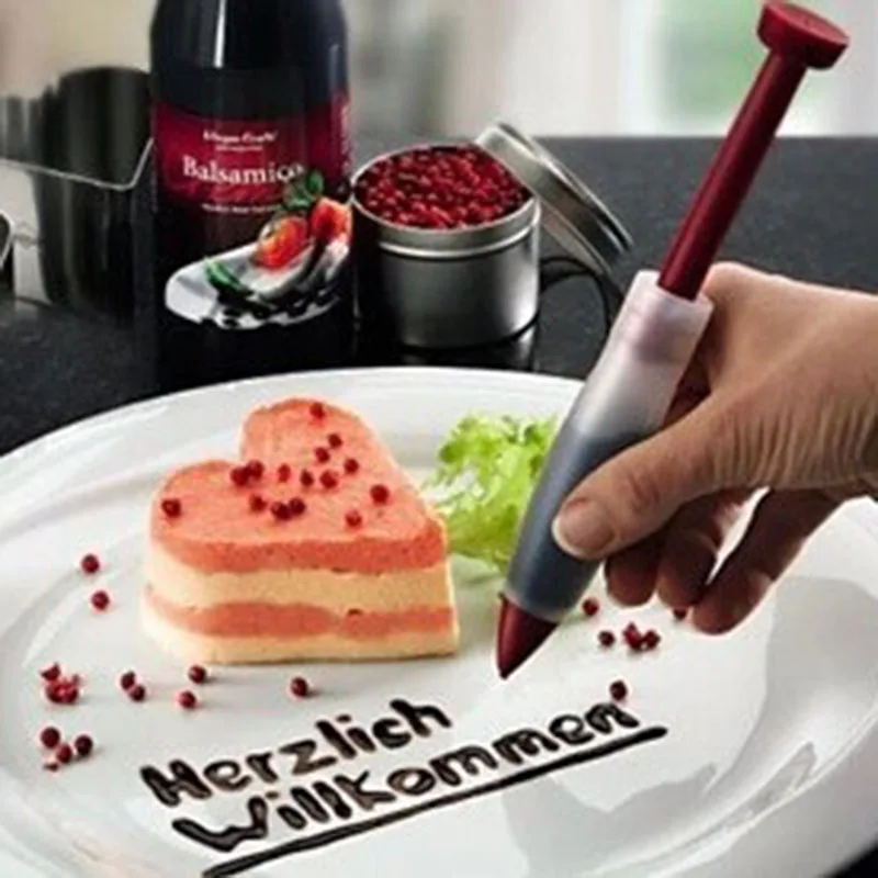 

Silicone Food Writing Pen Chocolate Decorating tools Cake Mold Cream cup,cookie Icing Piping Pastry Nozzles kitchen accessories