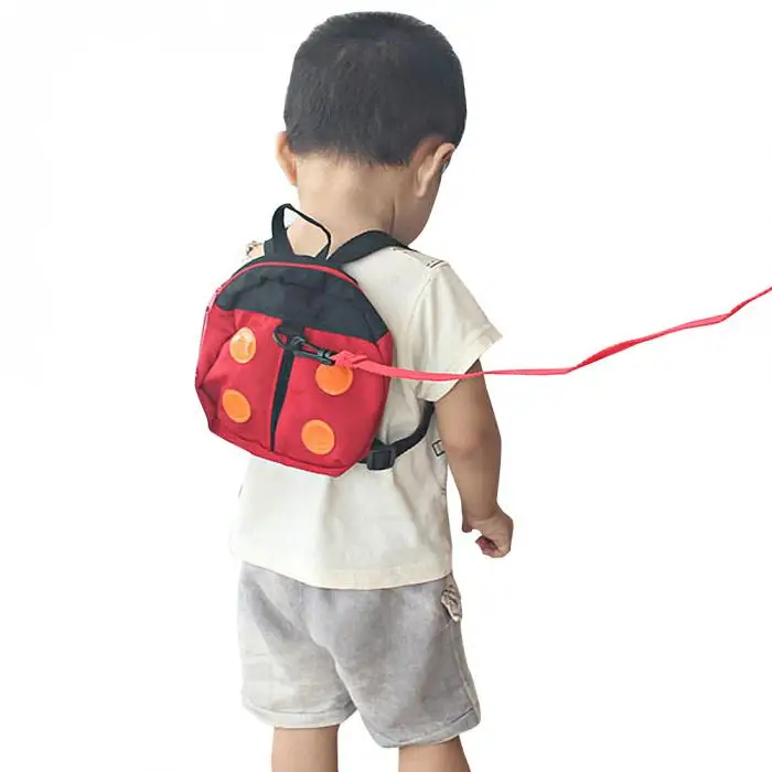 2in1 Ladybird Shaped Keeper Anti Lost Safety Harness Baby Backpack Walk Harness S7JN