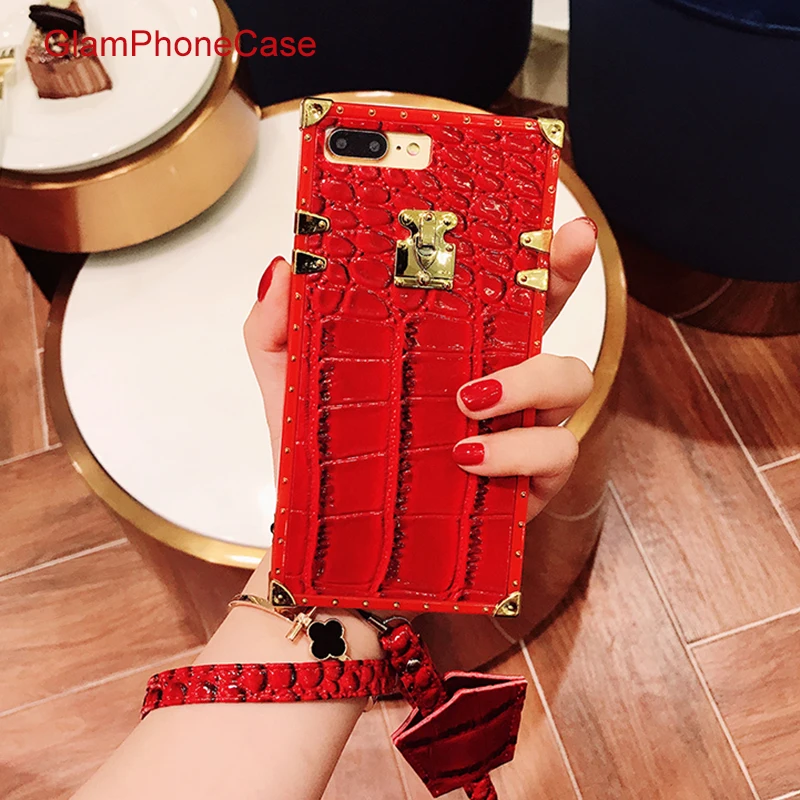 

GlamPhoneCase Top Fashion Crocodile Pattern Fitted Case for iphone X 7 7plus 6 6S 8 plus 6S+ Soft TPU Back Cover Phone Fundas