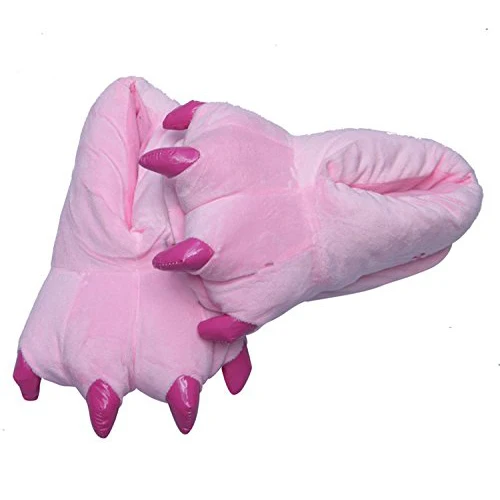 

Winter Warm Soft indoor floor Slippers Women Men Children Shoes Paw Funny Animal Christmas Monster Dinosaur Claw Plush Home