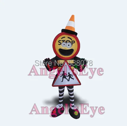 Safe Adversting Suit Traffic Police Mascot Costume Dress Parade Boy Adult Outfit 