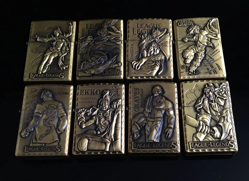 Металлическая керосиновая зажигалка, фигурка героя, бронзовая фигурка, узор с тиснением. Креативные зажигалки, аксессуары для сигарет