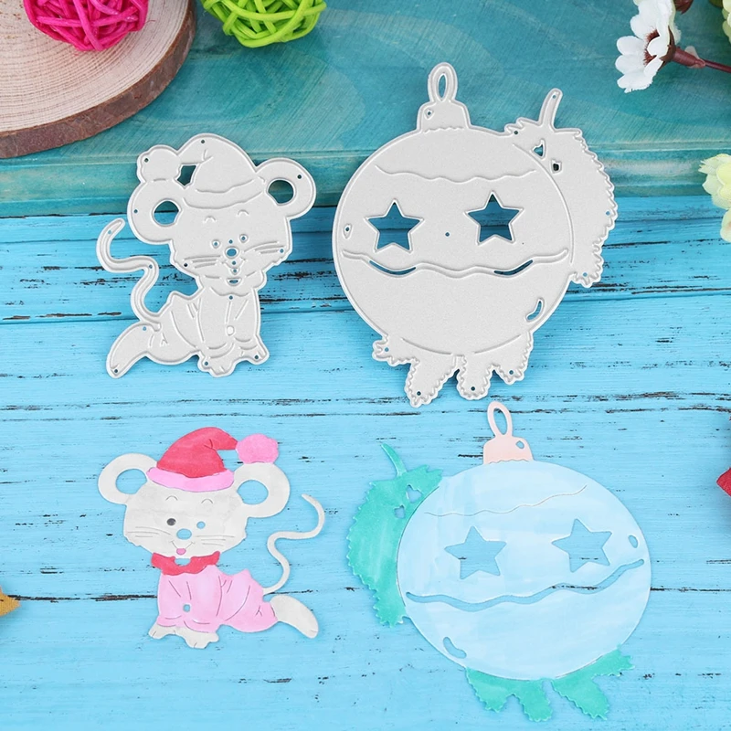 Cute Holiday Mouse Metal Cutting Dies Stencil For DIY Scrapbooking Decorative Embossing Suit Paper Cards Die Cutting Template