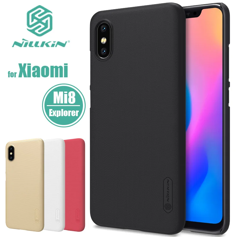 Чехол для Xiaomi Mi 8 Explorer Nillkin супер матовый защитный чехол Xiaomi8 Жесткий задней панели