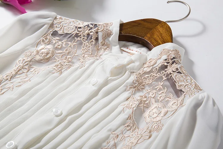 Floral Embroidered Silk Blouse (22)