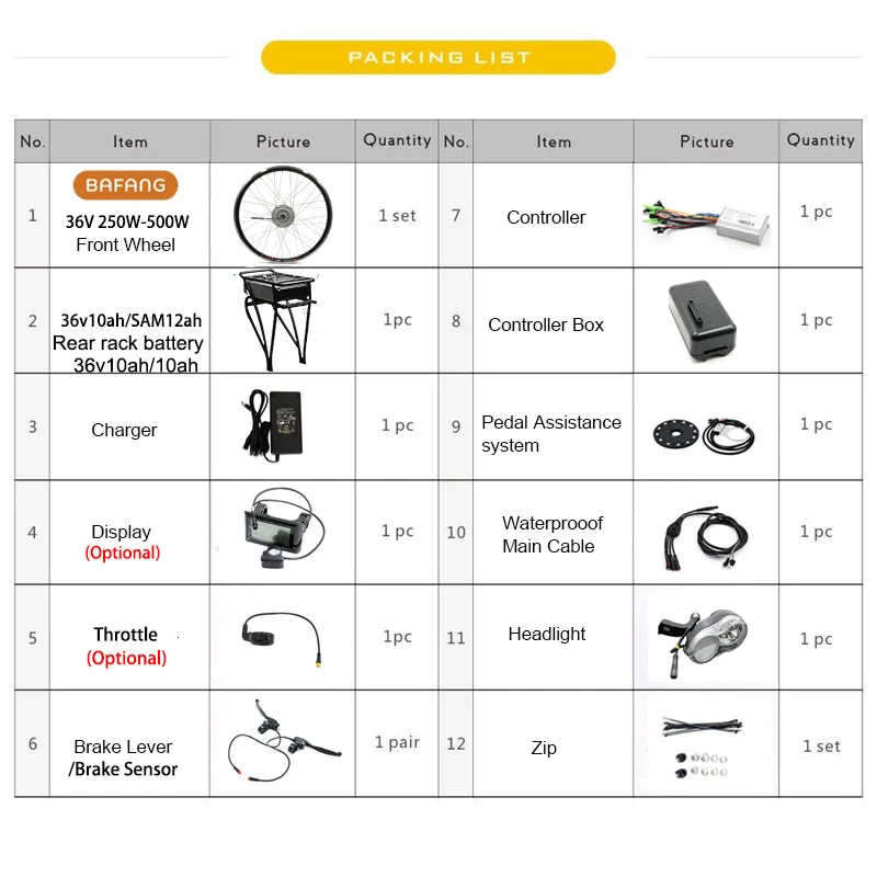 Cheap BAFANG Electric Bike Kit 36V 250W 350W 500W Motor Wheel With Rear Rack Battery for 26" 700C 28" ebike Electric Motor e bike Kit 3 Cheap BAFANG Electric Bike Kit 36V 250W 350W 500W Motor Wheel With Rear Rack Battery for 26" 700C 28" ebike Electric Motor e bike Kit 3