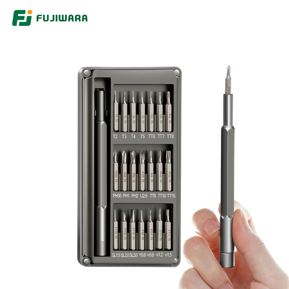 FUJIWARA 21 шт. Набор прецизионных отверток мини Магнитная отвертка набор для