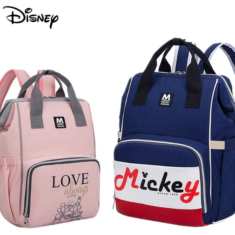 

Disney Fashion Maternity Baby Diaper Bags Backpack Large Capacity Waterproof Storage Napper Stoller Travel Mommy Nursing Bag