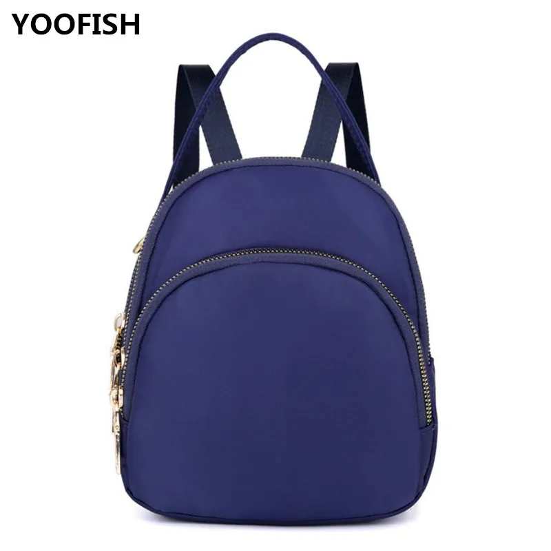 

New Women's Backpack Fashion Waterproof Wear Resistant Nylon Leisure Travel bag MIni Mommy small backpack free shipping XZ-152.