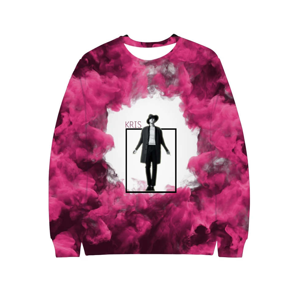 

K-pop EXO New 3D Print winter hoodies sweatshirts letter print athleisure paired pullover couple clothes kpop the war Tracksuit