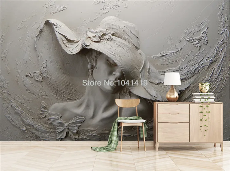 Personagens de cimento estéreo 3D personalizados Papel