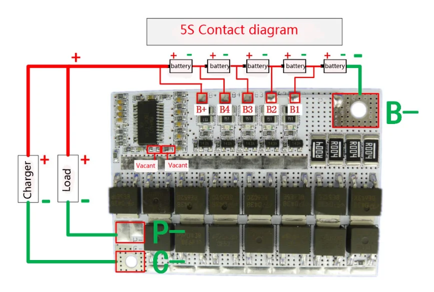 21 в 100А 5S BMS литий-ионная ЛМО тернарная литиевая батарея Защитная печатная плата