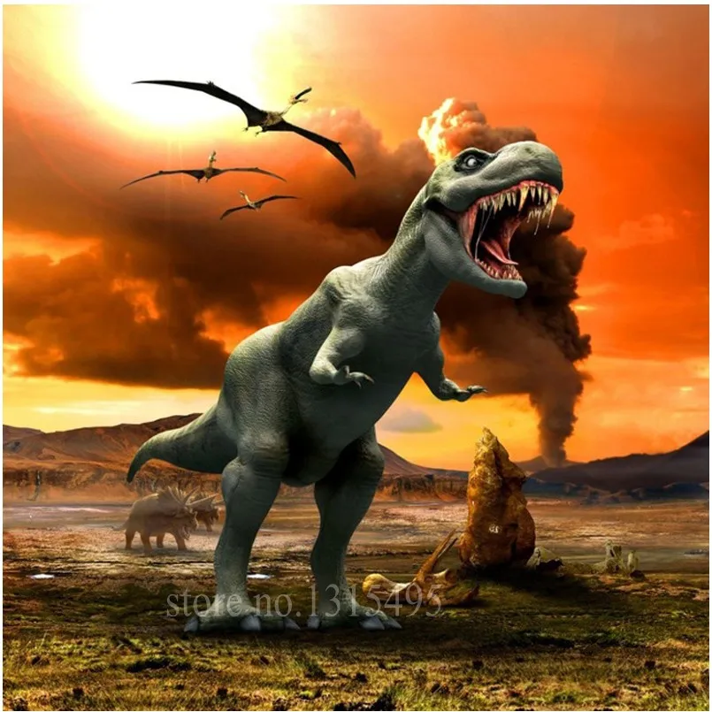 

Painting rhinestones diamond embroidery animals dinosaur mosaic painting cross stitch kits the paintings on the wall E038