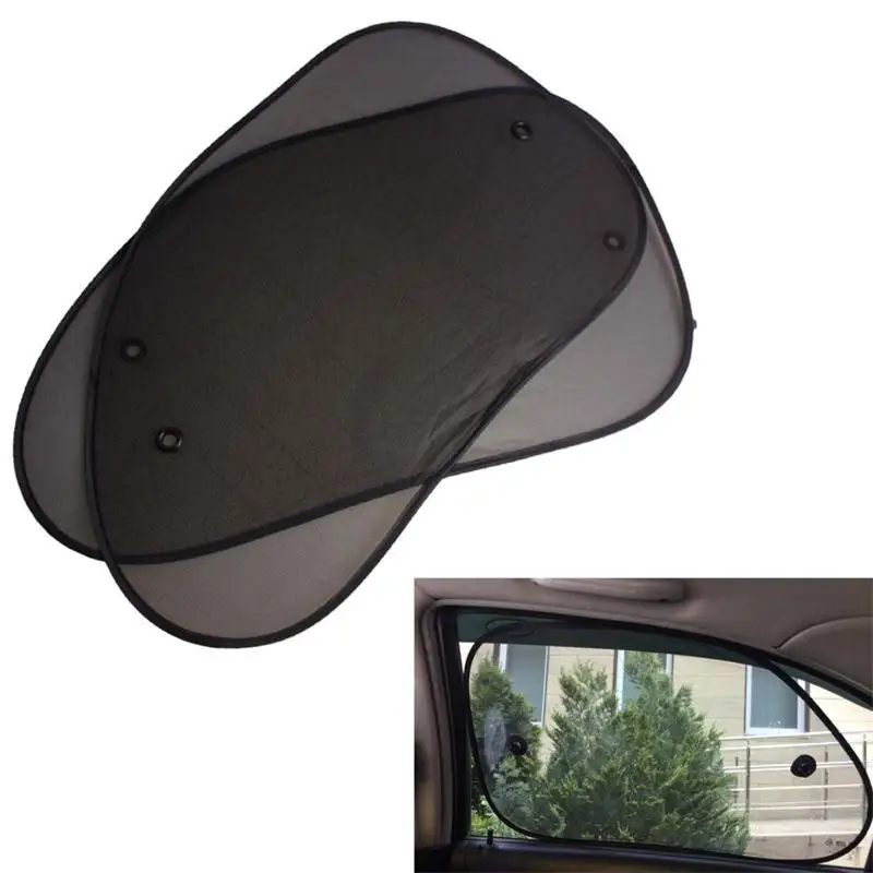 Sylvil Lot De 2 Pare-soleil Pour Fenêtre Arrière De Voiture - Bloque La Chaleur Et Les Rayons UV - En Maille Respirante - Accessoires Universels De Voiture (arrière