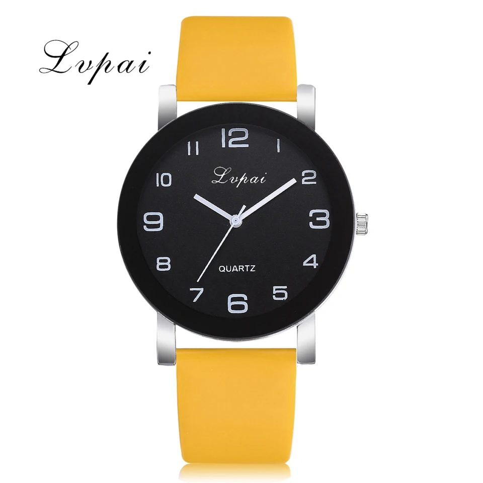 Lvpai Brand Bracelet Watch Women Fashion Leather Black Quartz Wrist Watches Ladies Clock Relogio Feminino Reloj Mujer 