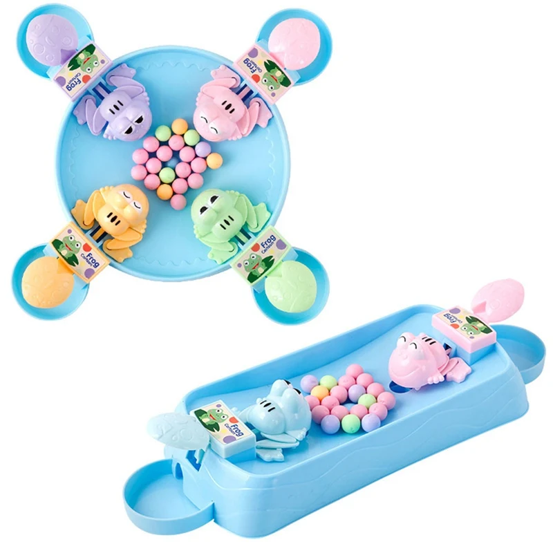 

New Family Competitive Interactive Stress Relief Toy Interesting Games Hungry Frog Eating Beans Children Board Strategy Toy