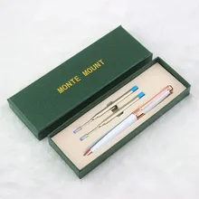 Школьная Ручка розовое золото, клипс синяя шариковая ручка вращающийся шар студенческие ручки подарок письмо Канцтовары Школьные и офисные принадлежности