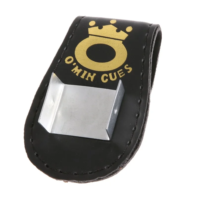 

High Quality Pool Billiards Snooker Accessories Leather Magnetic Belt Clip Chalk Holder Accessory