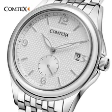 COMTEX Romain Nombre D’affaires Hommes Montre De Luxe Marque Étanche Relogio Masculino Date Avec Lumineux Pointeur Quartz Montre