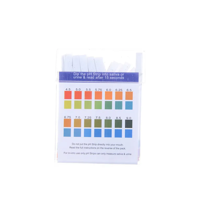 

100pcs/Pack Professional Litmus Paper Ph Test Strips PH 4.5 9.0 Water Cosmetics Soil PH Test Paper Strips With Control Card