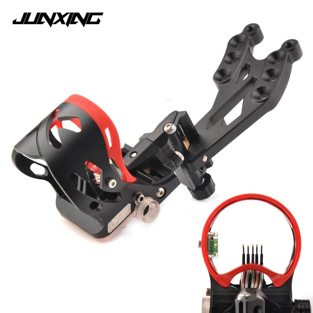 High Quality 5 Pin Bow Sight with Sight Light Adjustable Sight Bubble