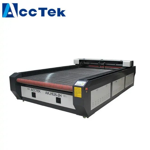 ЧПУ AccTek Лазерная автоматическая подача машина AKJ1626 для ткани и кожи