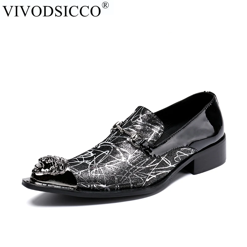 Vivodsicco Oficina Moda Los Boda Pies As Dedo De Genuino Negocios Dedos Pic Cuero Vestir Pie Del Formal Zapatos Puntiagudo Metal Hombres Italiano HtUAHwqr