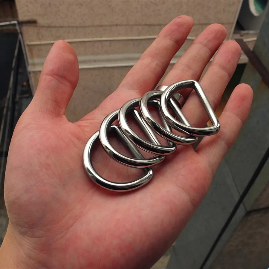 DIY Johnleather Craft Hardware 316L Stainless Steel Handbag D Ring