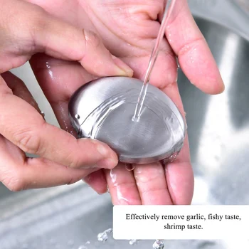 

Stainless Steel Soap Kitchen Bar Eliminating Odor Remover Durable Magic Soap Odor Remover Y2