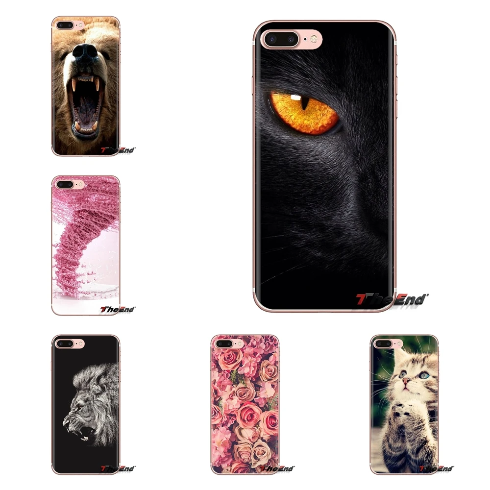 For LG G3 G4 Mini G5 G6 G7 Q6 Q7 Q8 Q9 V10 V20 V30 X Power 2 3 K10 K4 K8 2017 Fruit Wave Cat Lion Leopard Tiger TPU Shell Covers |