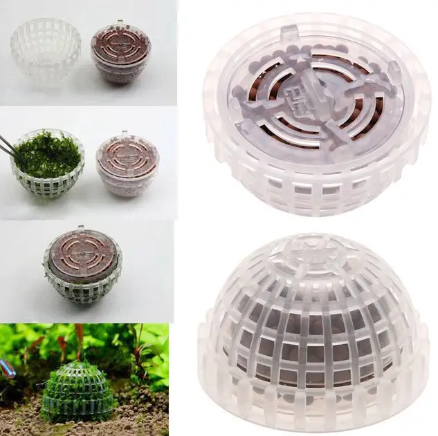 

1PC Plastic Aquarium Decoration Live Plants Fish Tank Media Moss Ball Filter for Fish Tank Aquatic Pets Mineral Balls Ornaments