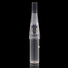 50 шт./кор. прозрачные одноразовые наконечники татуировки игловое сопло пластиковые прозрачные насадки для R/D/OF/MF горячего МДФ