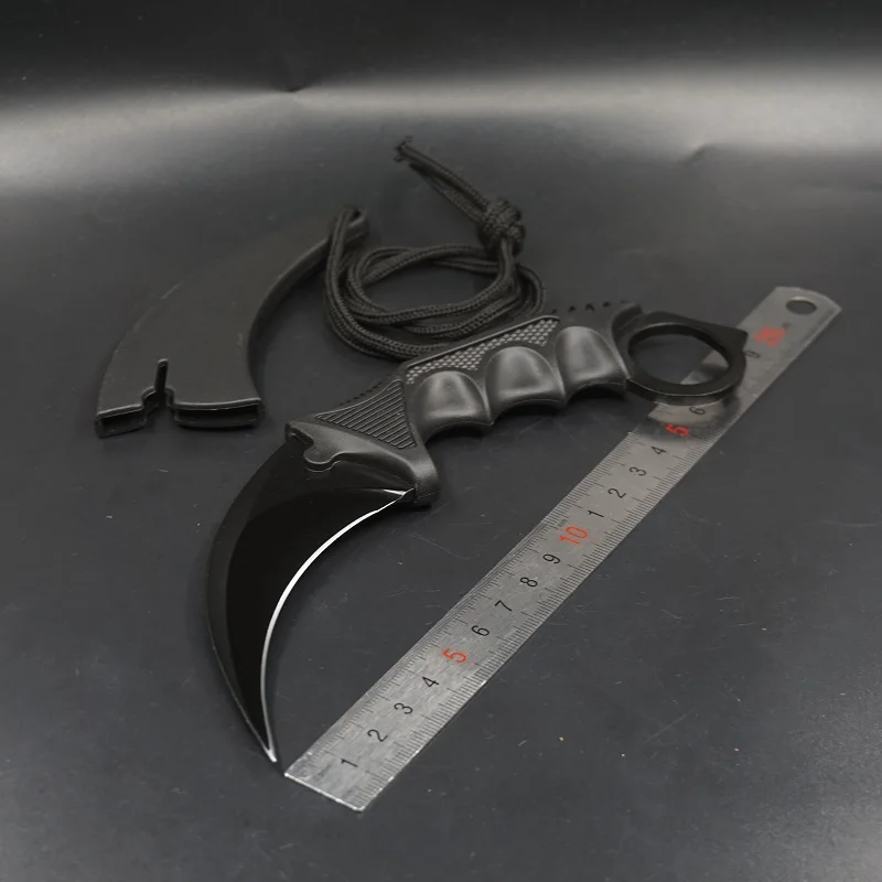 Cs go Karambit нож для походов, походов, охоты, нож с фиксированным лезвием, для выживания, для тренировок, тактические когтевые ножи, для повседневного использования, многофункциональные инструменты