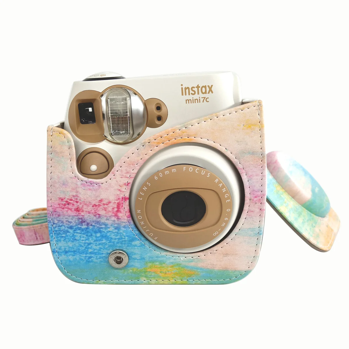 Новая камера Fujifilm Instax Mini 7C для мгновенной фотосъемки, камера для фотосъемки с плечевым ремнем, защитный чехол