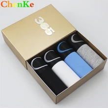 ChenKe Лидер продаж мужское, женское нижнее белье Для мужчин нижнее белье, трусы-боксеры нижнее белье брендовые шорты-боксеры сексуальные Для мужчин s выпуклой частью для мужчин; дышащие трусики 4 штуки в партии